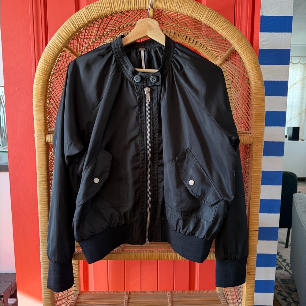 Free People Midnight Bomber Jacket